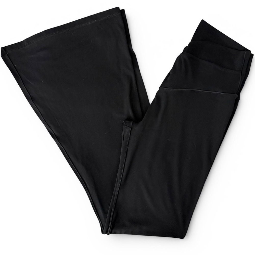 OFFLINE by Aerie Flare Leggings Womens L Large Black Crossover Twist Long - Picture 11 of 12